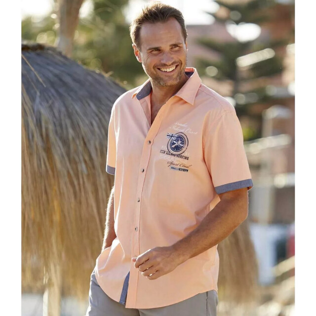 Atlas For Men Overhemd met korte mouwen voor heren UTAF214_coral large