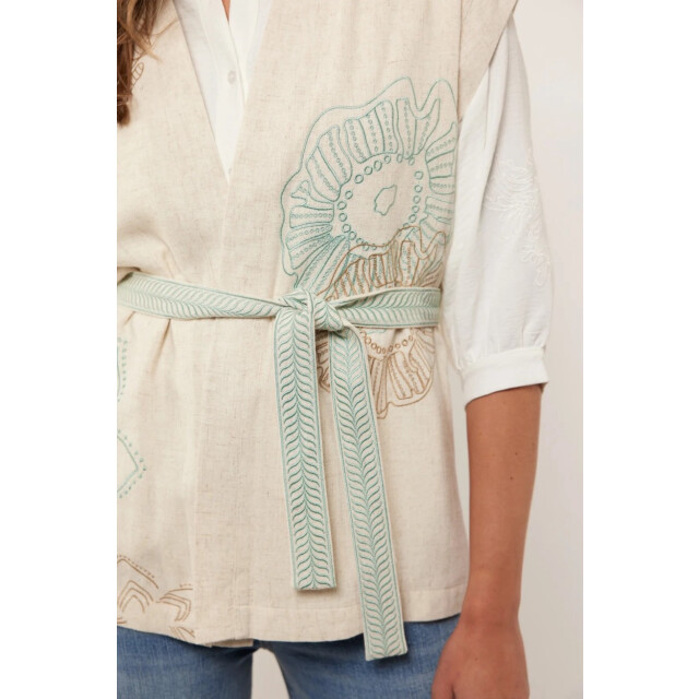 G-Maxx Corey gilet zand dessin 4259.06.0004 large