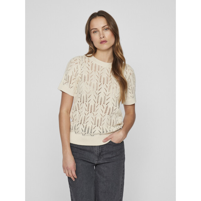 Vila Vicotti ss o-neck knit top noos off-white 4382.02.0009 large