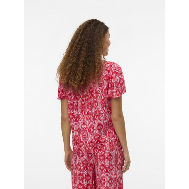 Vero Moda Vmdalga ss v-neck top wvn btq dessin 4382.69.0002 large