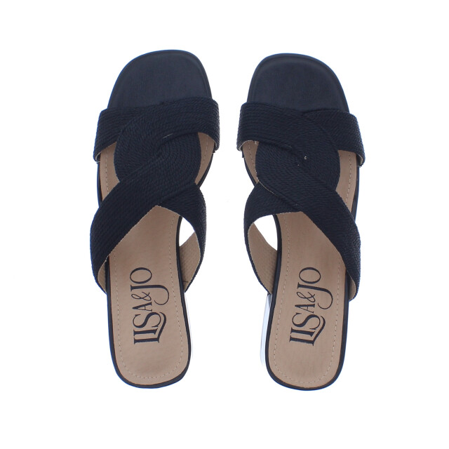 Lisa&jo Warish slipper hak vlecht | dames | maat: | imitatieleer 110037 large