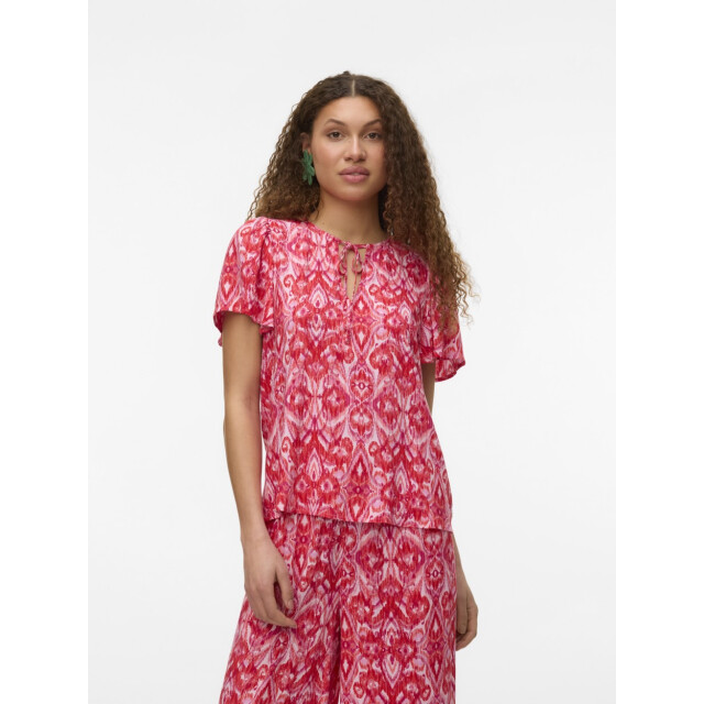 Vero Moda Vmdalga ss v-neck top wvn btq dessin 4382.69.0002 large