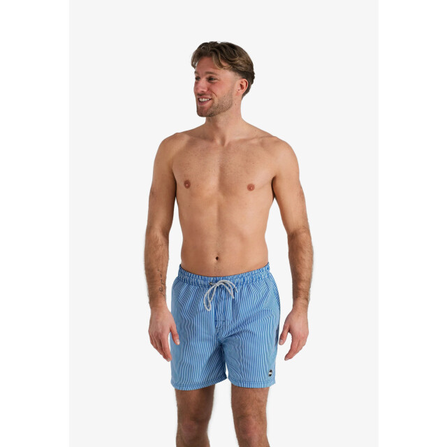 Happy Shorts Heren zwemshort blauw/wit gestreept HS-SW-1170 large