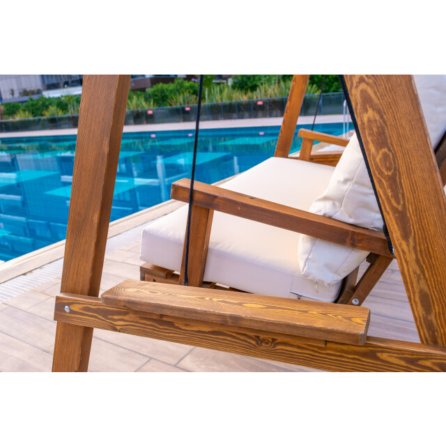 Westmann Pera 2000 houten hollywood schommelbank 116x203x180 cm beige 3173922 large