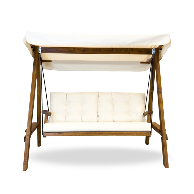 Westmann Pera 2000 houten hollywood schommelbank 116x203x180 cm beige 3173922 large