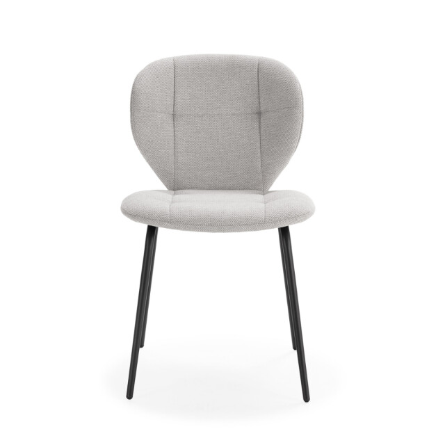 CaliCosy Set van 2 stoelen in stof met zwarte metalen poten l50 cm maori 3173917 large