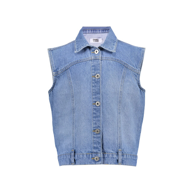 Frankie & Liberty Zomer bodywarmer meisjes jeans rimona FL25301 - Blue Denim - Rimona large
