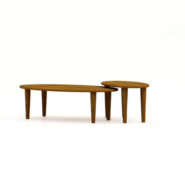 HSM Collection -ovale salontafel tide-130x70x39--mango 2939771 large