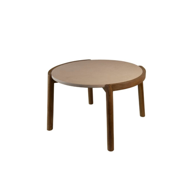 HSM Collection -salontafel coffees-60x60x40-/creme-teak/cement 2959316 large