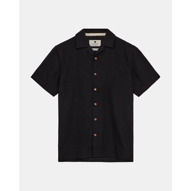 Anerkjendt 901934 akled s/s cot/linen shirt 0000 caviar 901934 large