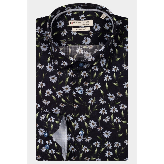 Giordano Casual hemd lange mouw maggiore long sleeve semi cut 517846/60 188961 large