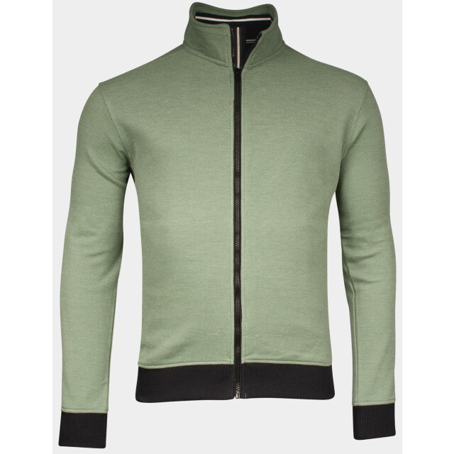 Baileys Vest sweat cardigan zip 2-tone ox 512258/74 188027 large