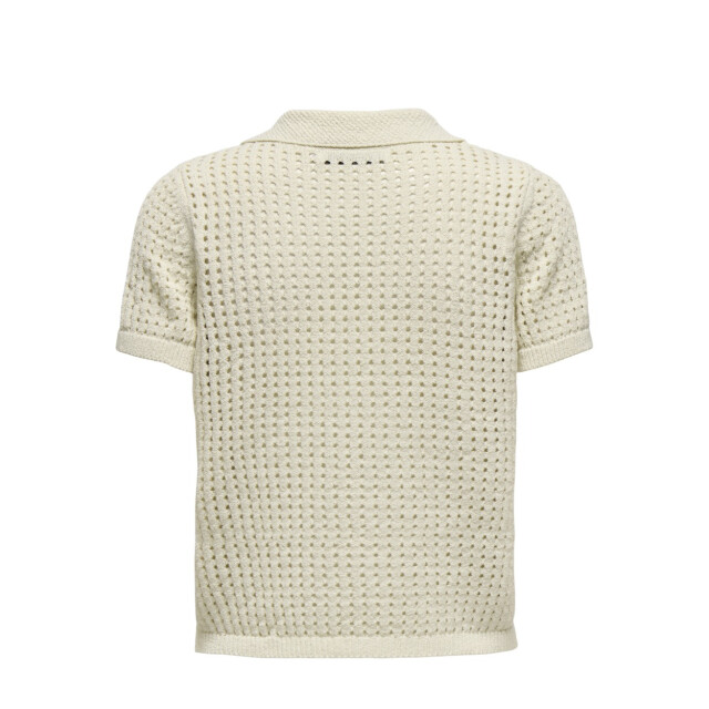 Only Onlannasofia life ss long polo knt ecru 4369.03.0001 large