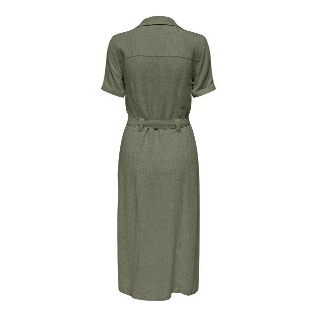 Only Onlsiesta ss linen bl shirt dress p army 4429.26.0001 large
