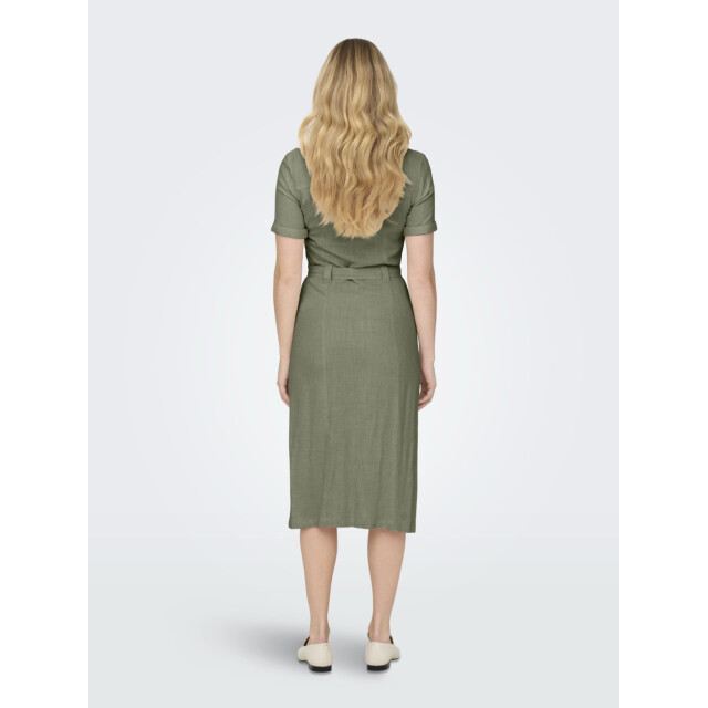 Only Onlsiesta ss linen bl shirt dress p army 4429.26.0001 large