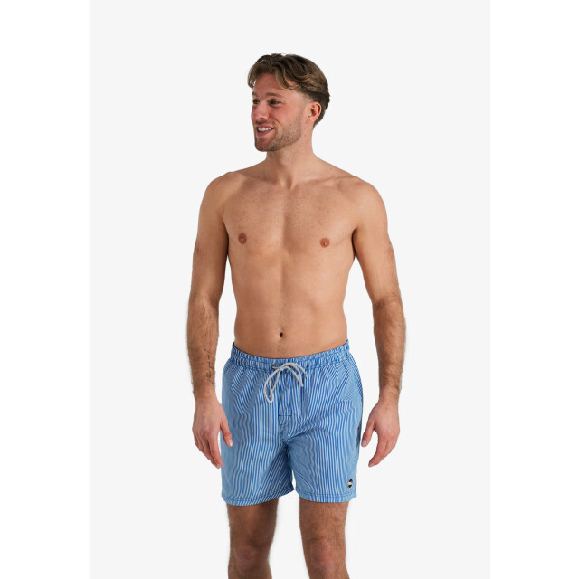 Happy Shorts Heren zwemshort blauw/wit gestreept HS-SW-1170 large
