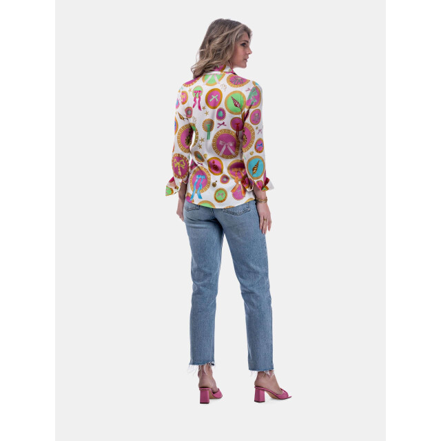 Mucho Gusto ® blouse francis bay barok cirkel print MUCHO GUSTO® Blouse Francis Bay Barok Cirkel Print large