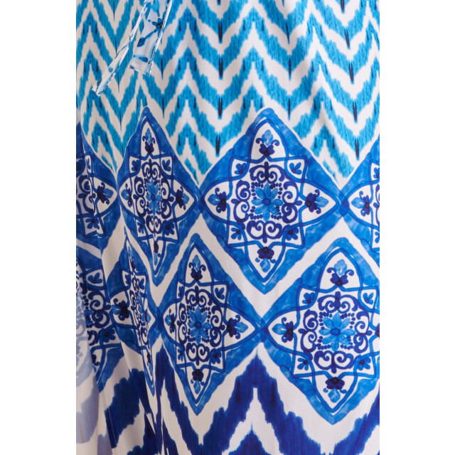 Smashed Lemon 24360 dames maxi te jurk met ornamentaal print | off 24360-010-625 large