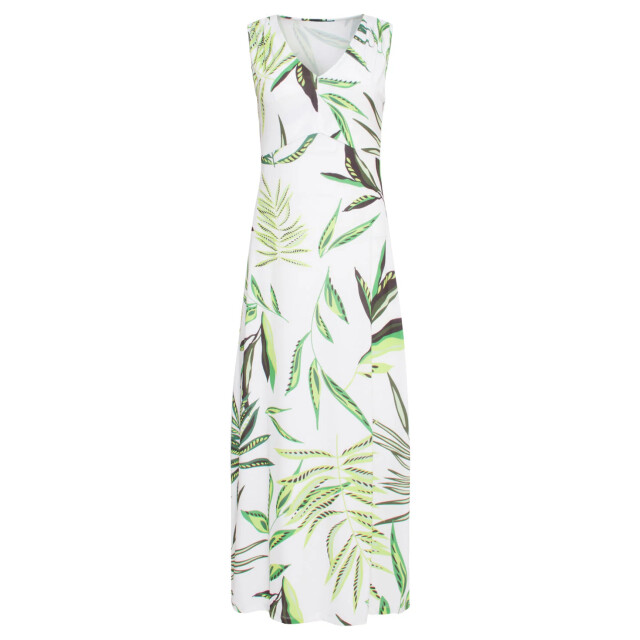 Smashed Lemon 24373 dames maxi jurk zonder mouwenallover bladeren 24373-530-010 large