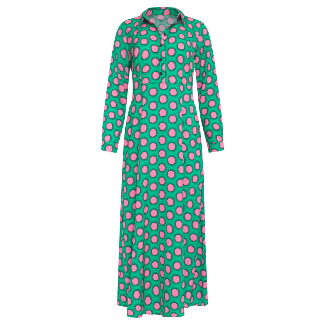 Smashed Lemon 23801 maxi blouse jurk met retro print | 23801-530-445 large