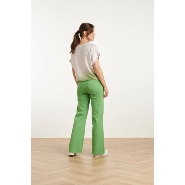 Smashed Lemon 25023 loose fit v-paneel top met ombre print | off 25023-010-500 large