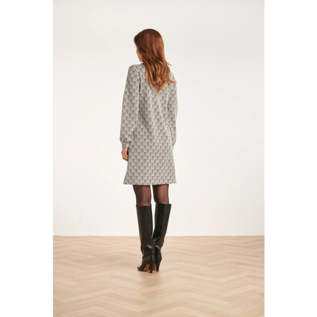 Smashed Lemon 24561 korte jurk met grafische print | 24561-999-000 large