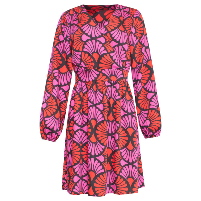 Smashed Lemon 24515 --fuchsia gedrukte korte jurk | 24515-999-998 large