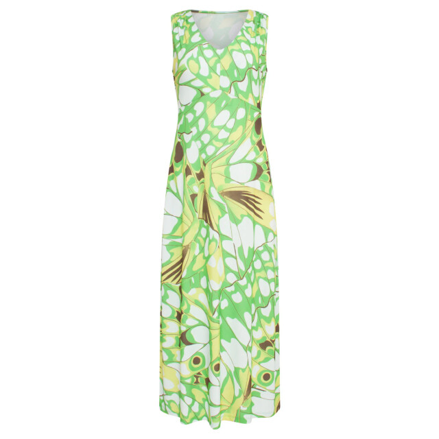 Smashed Lemon 24368 dames maxi jurk met allover vlinder print | 24368-530-998 large