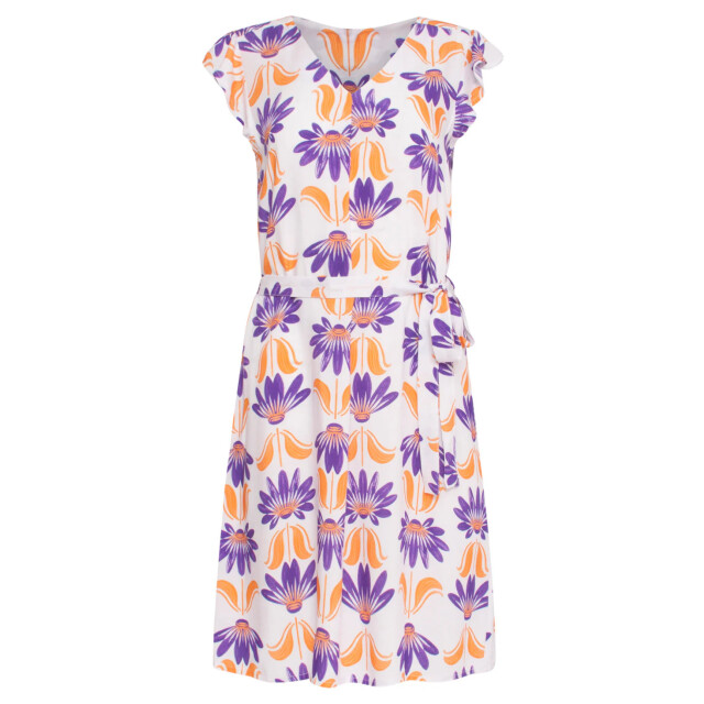 Smashed Lemon 24369 dames korte te jurk met ruchesallover 24369-010-998 large