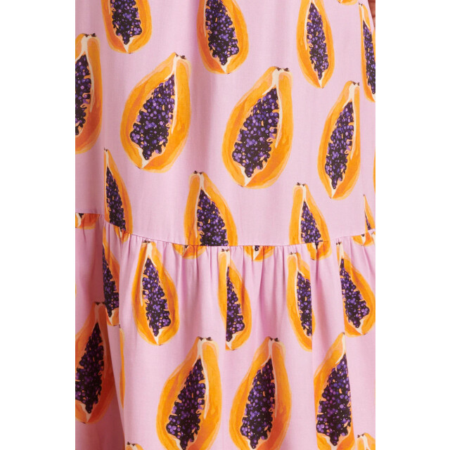 Smashed Lemon 24326 lilae papaya print flowy broek | 24326-300-998 large