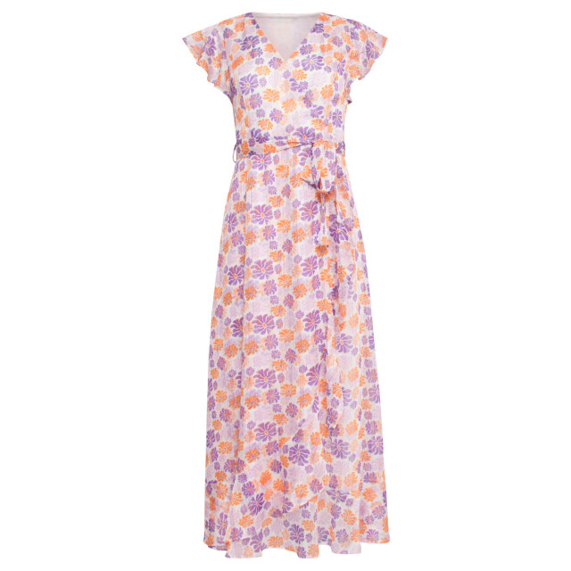 Smashed Lemon 24329 maxi wrap jurk met bloemenprint | 24329-000-998 large