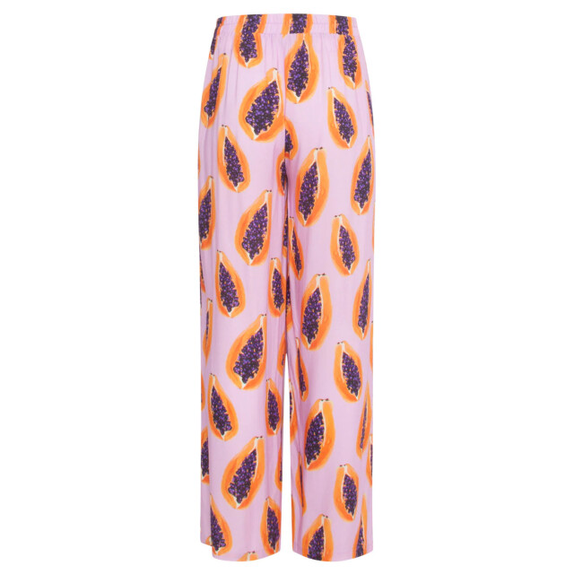 Smashed Lemon 24326 lilae papaya print flowy broek | 24326-300-998 large