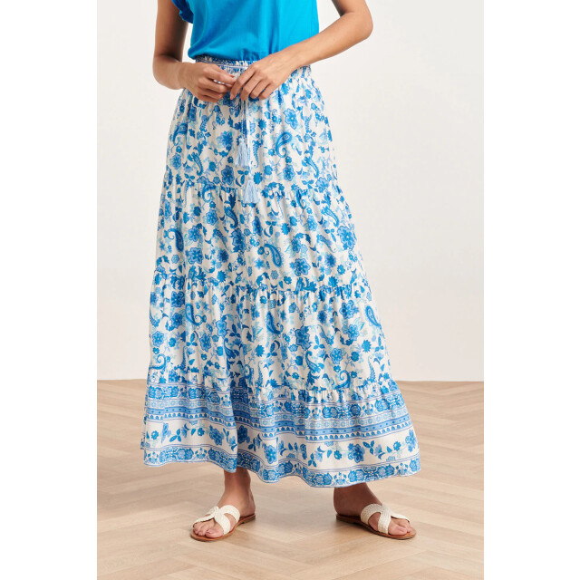 Smashed Lemon 24315 prachtige bloemen paisley maxi rok | 24315-000-625 large