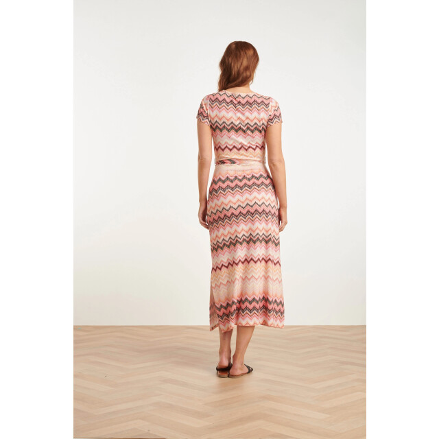 Smashed Lemon 24458 zigzag zomerjurk met vrolijke en | 24458-998-3XL large