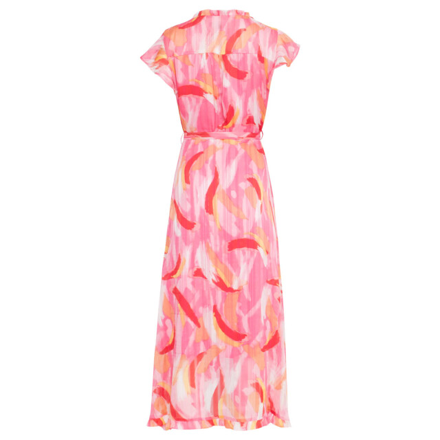 Smashed Lemon 24409 chiffon zomerjurk met abstracte schilderprint | 24409-998-M large