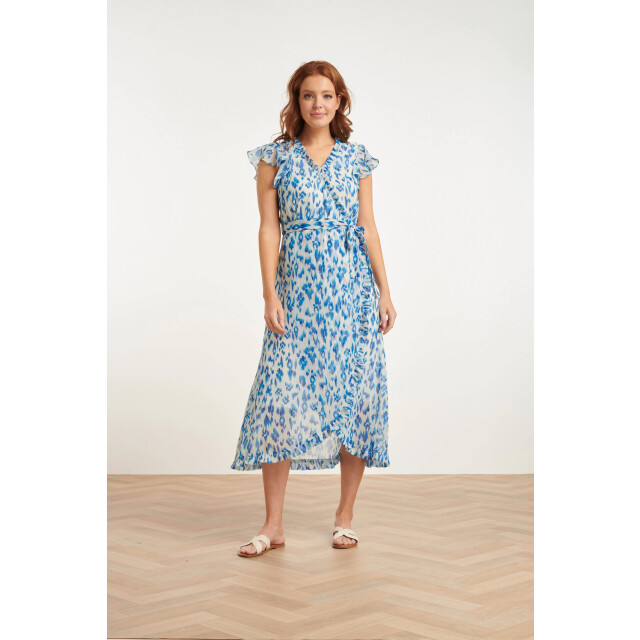 Smashed Lemon 24404 licht chiffon zomerjurk met aztec print | 24404-000-625 large