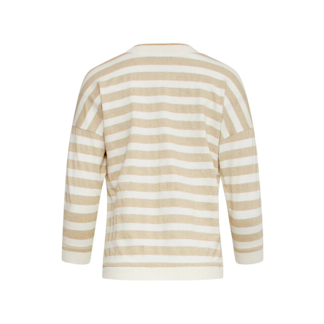 Smashed Lemon 25180 off white top met chevron streepprint | off 25180-010-025 large
