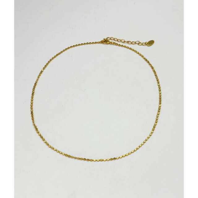 Smashed Lemon 64054 dubbellaags steen kralen ketting met grote kwarts 64054-998-OS large
