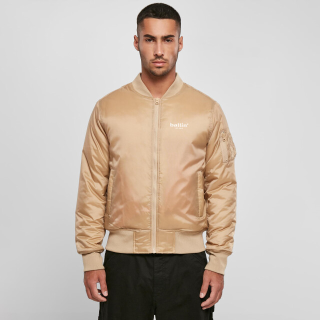 Ballin Est. 2013 Bomber jack BJ-H00051-BEI-S large