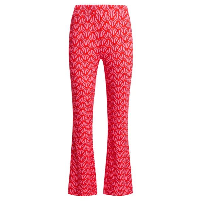 Smashed Lemon 25041 flared leggings met schelpenprint | 25041-450-420 large