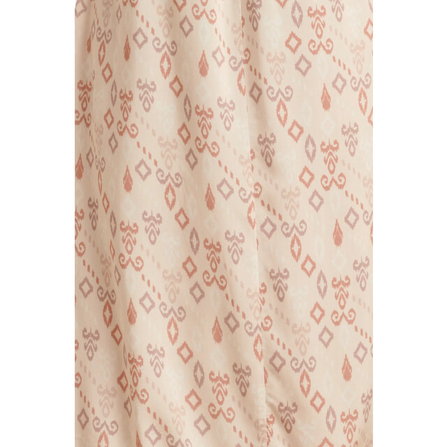 Smashed Lemon 25042 lichte maxi jurk met v-halsaztec print-nude tinten | 25042-720-998 large
