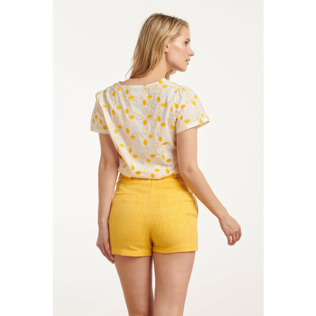 Smashed Lemon 25016 te katoenen blouse met citroen borduursels | 25016-000-150 large