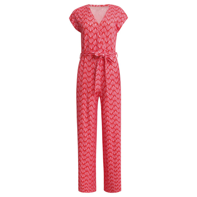 Smashed Lemon 25039 v-vormige jumpsuit met overlappende 25039-450-420 large