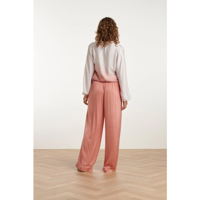 Smashed Lemon 25211 wijd satijnen broek | 25211-421-M large