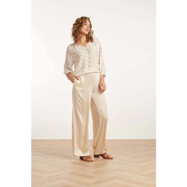 Smashed Lemon 25211 wijd satijnen broek | 8720331341192 large