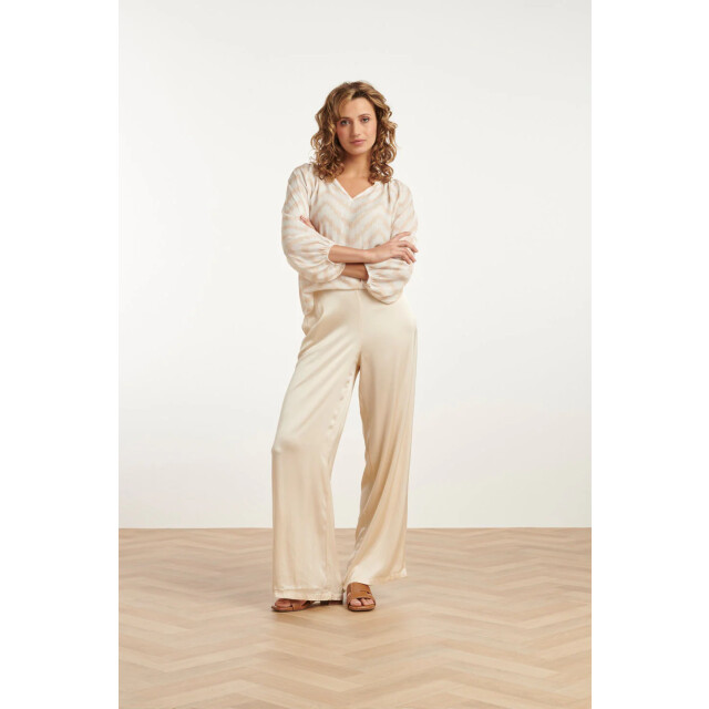 Smashed Lemon 25211 wijd satijnen broek | 8720331341192 large