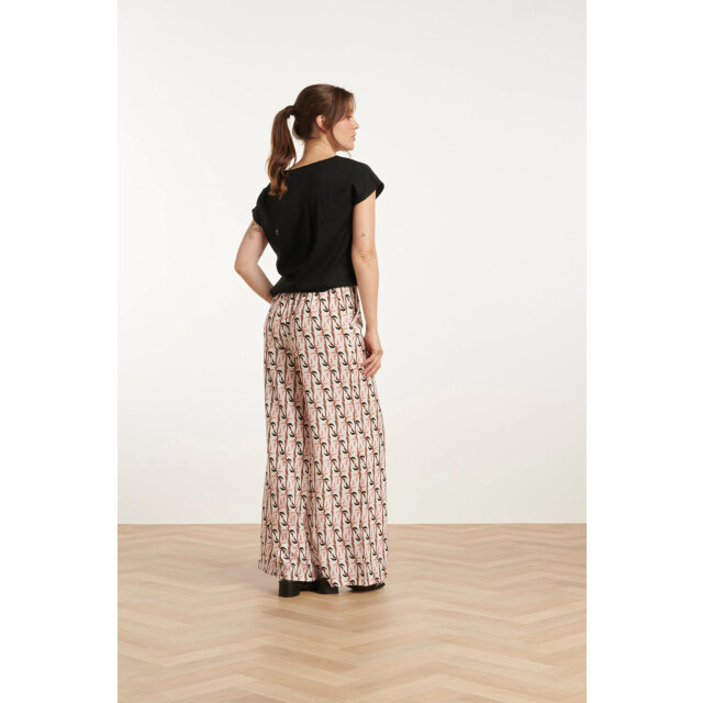 Smashed Lemon 25148 e linnen top met v-hals | 25148-999-L large