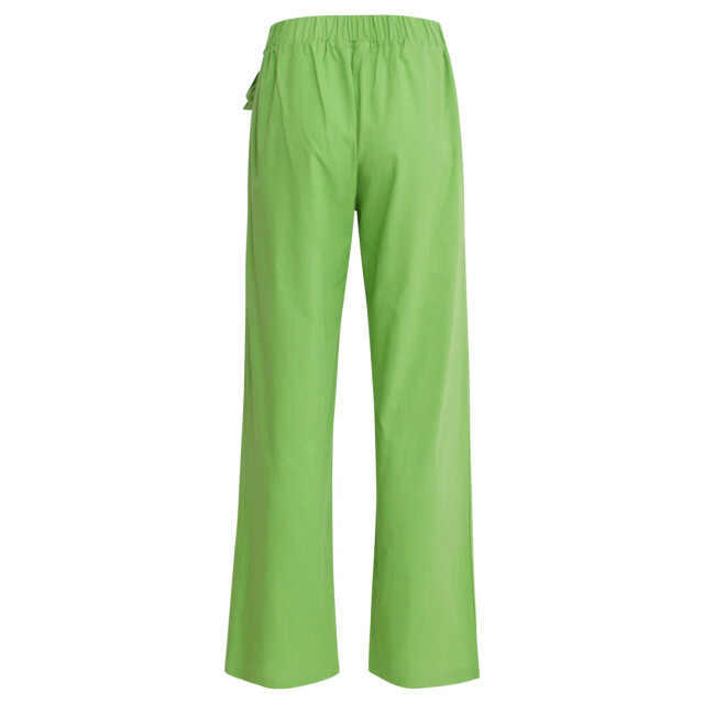 Smashed Lemon 25177 lime linnen broek | 25177-500-XS large