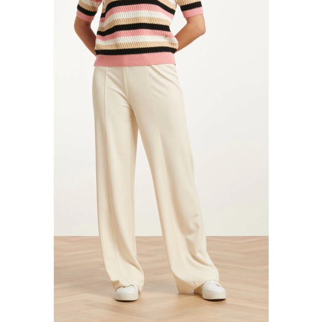 Smashed Lemon 25140 wide straight leg stretch broek | 25140-010-3XL large