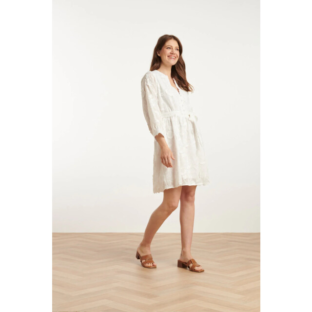 Smashed Lemon 25137 witte 3d bloemenjurk 25137-000-3XL large